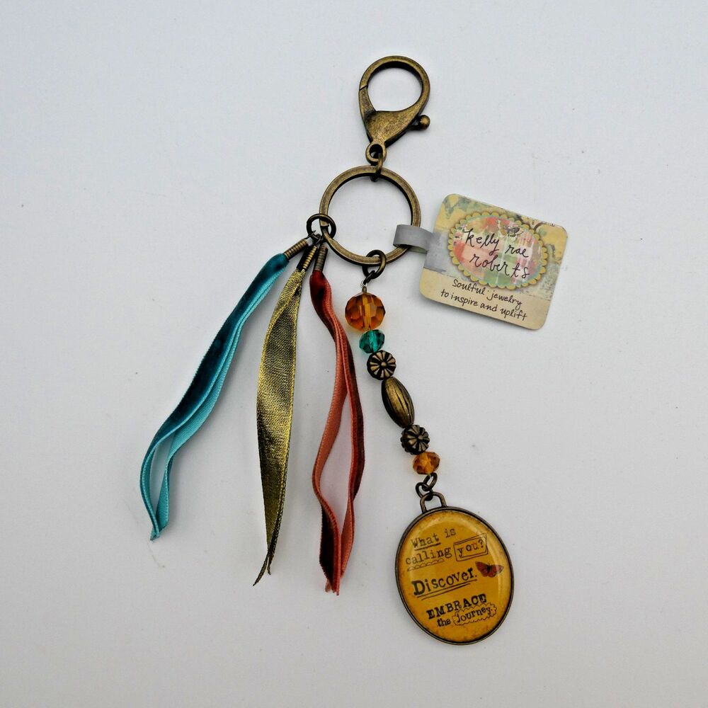 Kelly Rae Roberts / DEMDACO Key Fob Tassel NWT Believe in Possibility